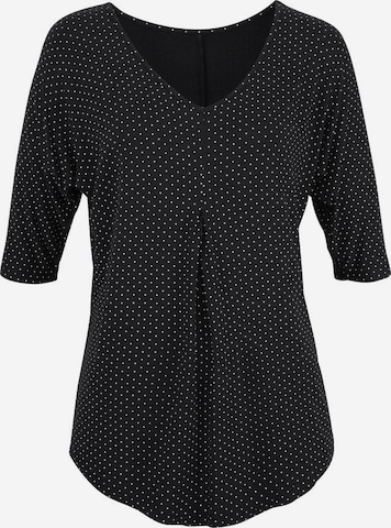 LASCANA Blouse in Black: front