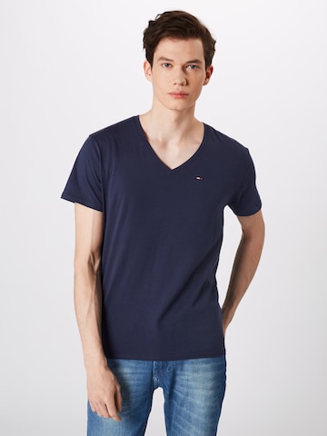 T-Shirt Tommy Jeans en bleu : devant