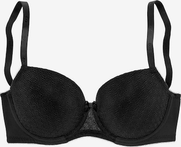 Sutien de tricou Sutien de la LASCANA pe negru: față