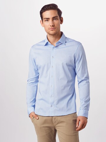 Coupe regular Chemise business 'Henry' BRAX en bleu : devant