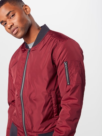 Urban Classics Between-Season Jacket in Red