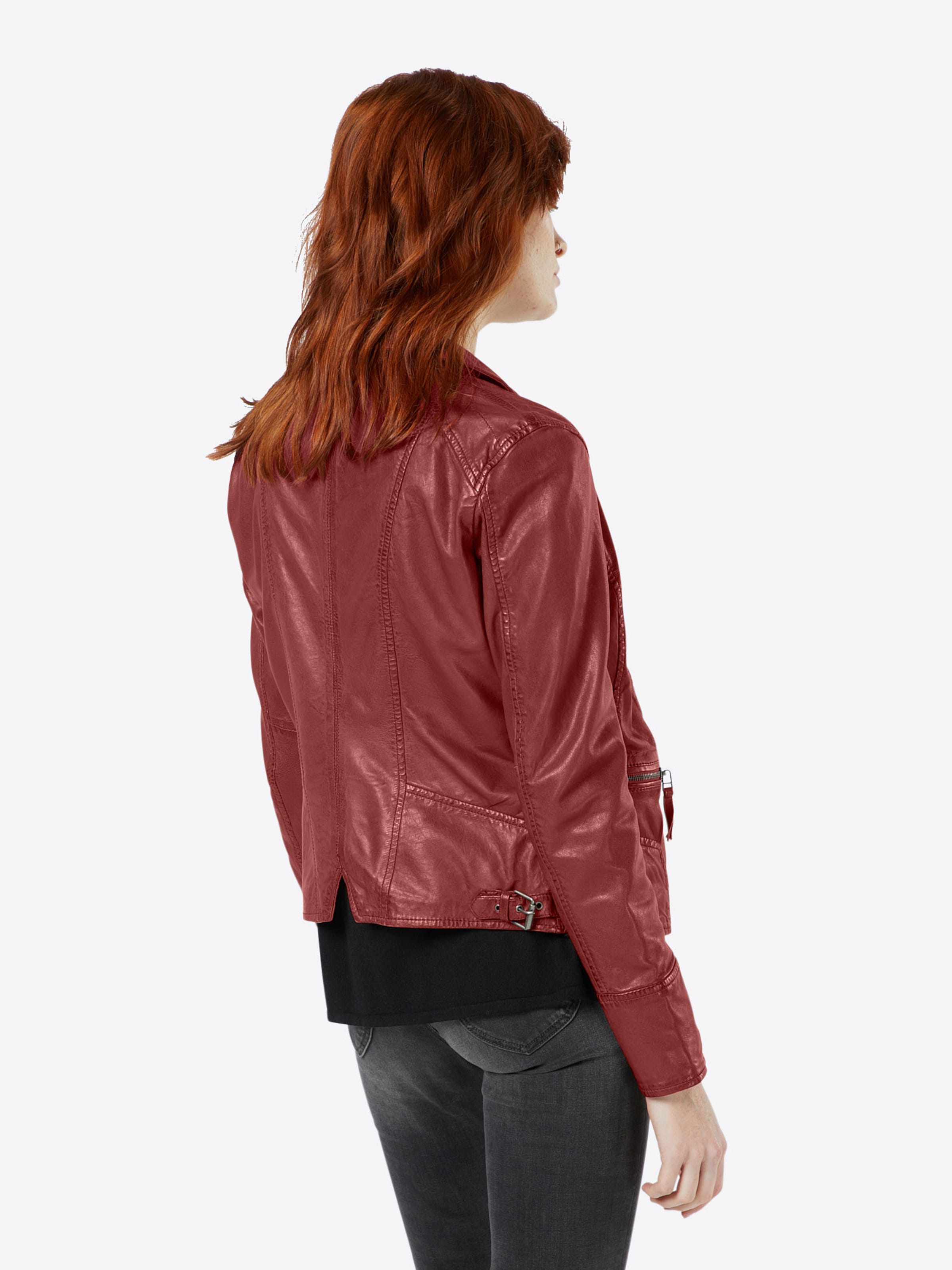 OAKWOOD Between-season jacket in Red: back