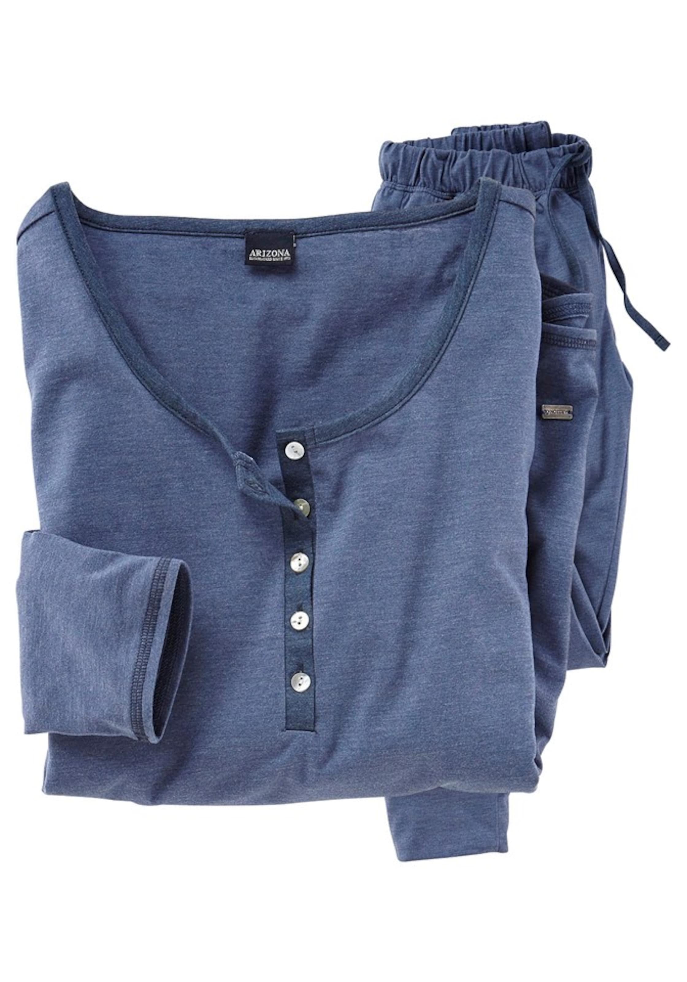 ARIZONA Pižama | modra barva: sprednja stran