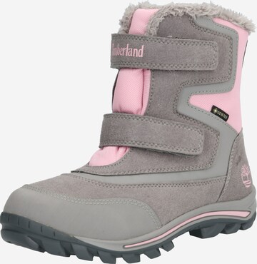 TIMBERLAND מגפי שלג 'Chillberg 2' באפור: מלפנים