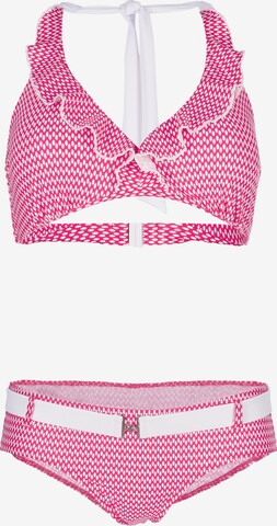 petit amour Regular Bikini 'CHARLENE' in Red: front