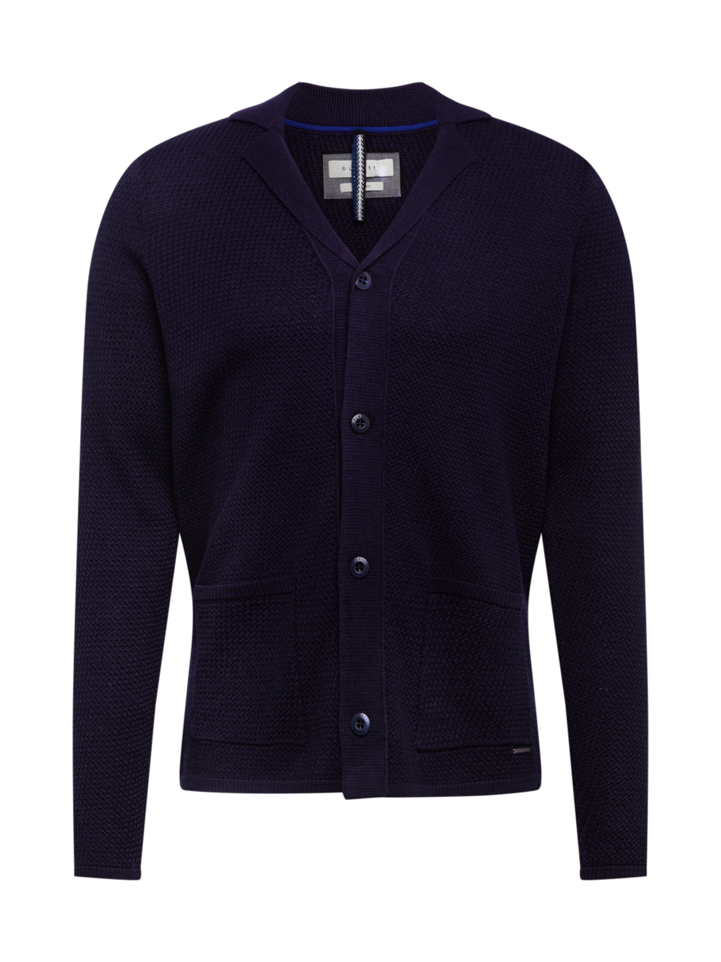 bugatti - Gebreid vest in de kleur Zwart