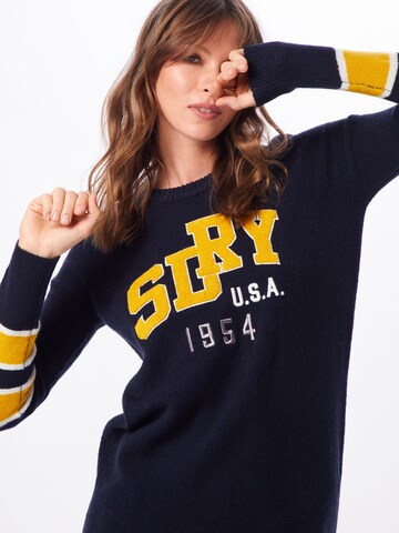 Superdry Úpletové šaty – černá