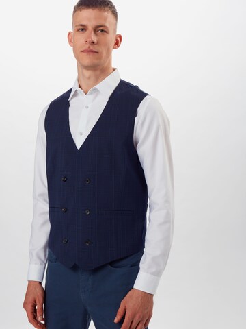 BURTON MENSWEAR LONDON Slim fit Gilet in Blauw: voorkant