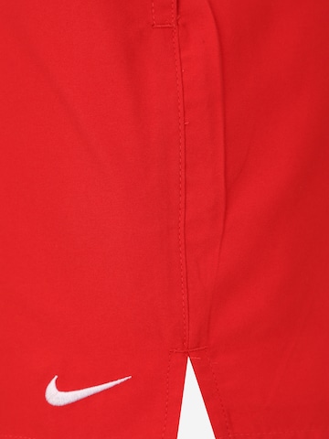 Nike Swim Regular Athletic Swim Trunks in Red