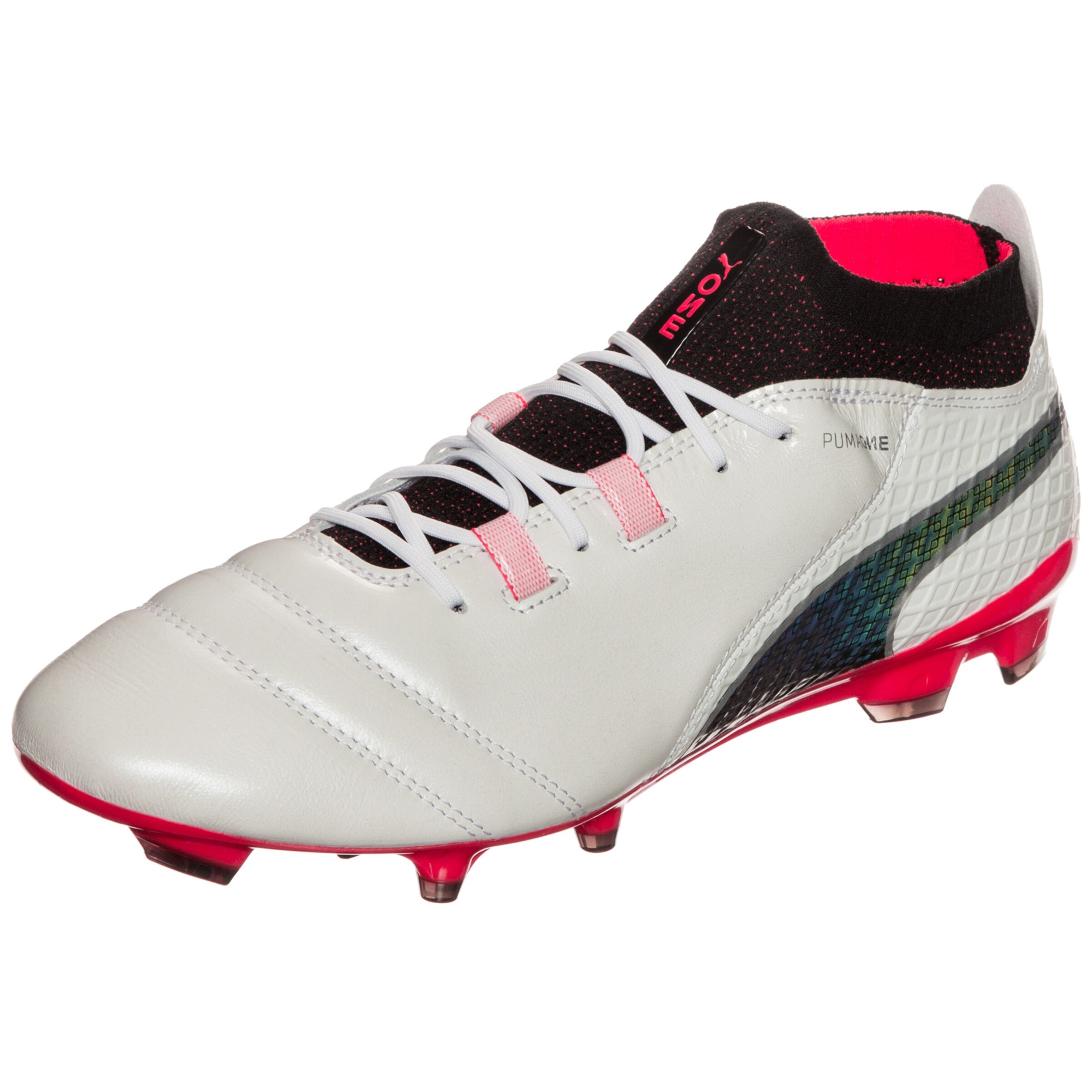 PUMA - Voetbalschoen 'ONE 17.1 FG' in de kleur Neonrood