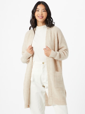 Cardigan 'Lulu' SELECTED FEMME en beige : devant