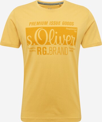 s.Oliver Shirt in Geel: voorkant