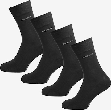 camano Socks 'Robin' in Black: front