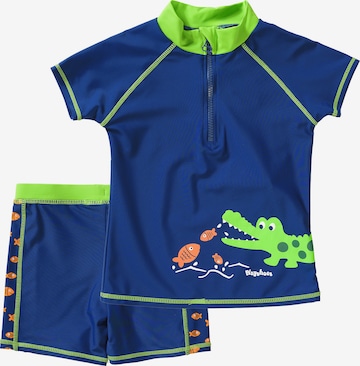 PLAYSHOES Schwimmanzug 'Krokodil' in Blau