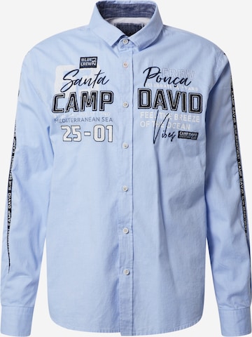 CAMP DAVID Hemd in Blau: predná strana