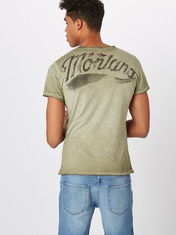 Key Largo Koszulka 'Montana' w kolorze zielony: tył