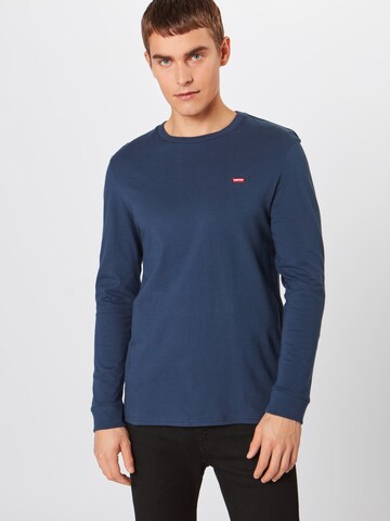 LEVI'S ® Regular fit Póló 'LS Original HM Tee' - kék: elől