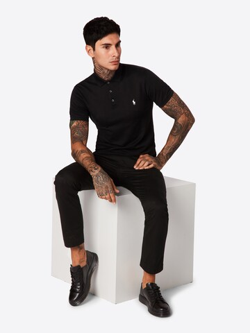 Polo Ralph Lauren Slim Fit Poloshirt in Schwarz