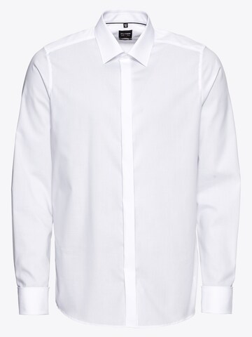 OLYMP Slim Fit Бизнес риза 'Soiree' в бяло: отпред