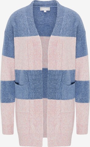 Usha Knit Cardigan in Blue: front