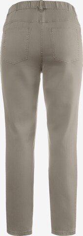 Ulla Popken Slimfit Jeggings 'overdyed' in Grijs: terug