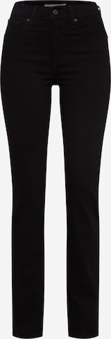 LEVI'S ® Regular Jeans '724 High Rise Straight' in Schwarz: predná strana