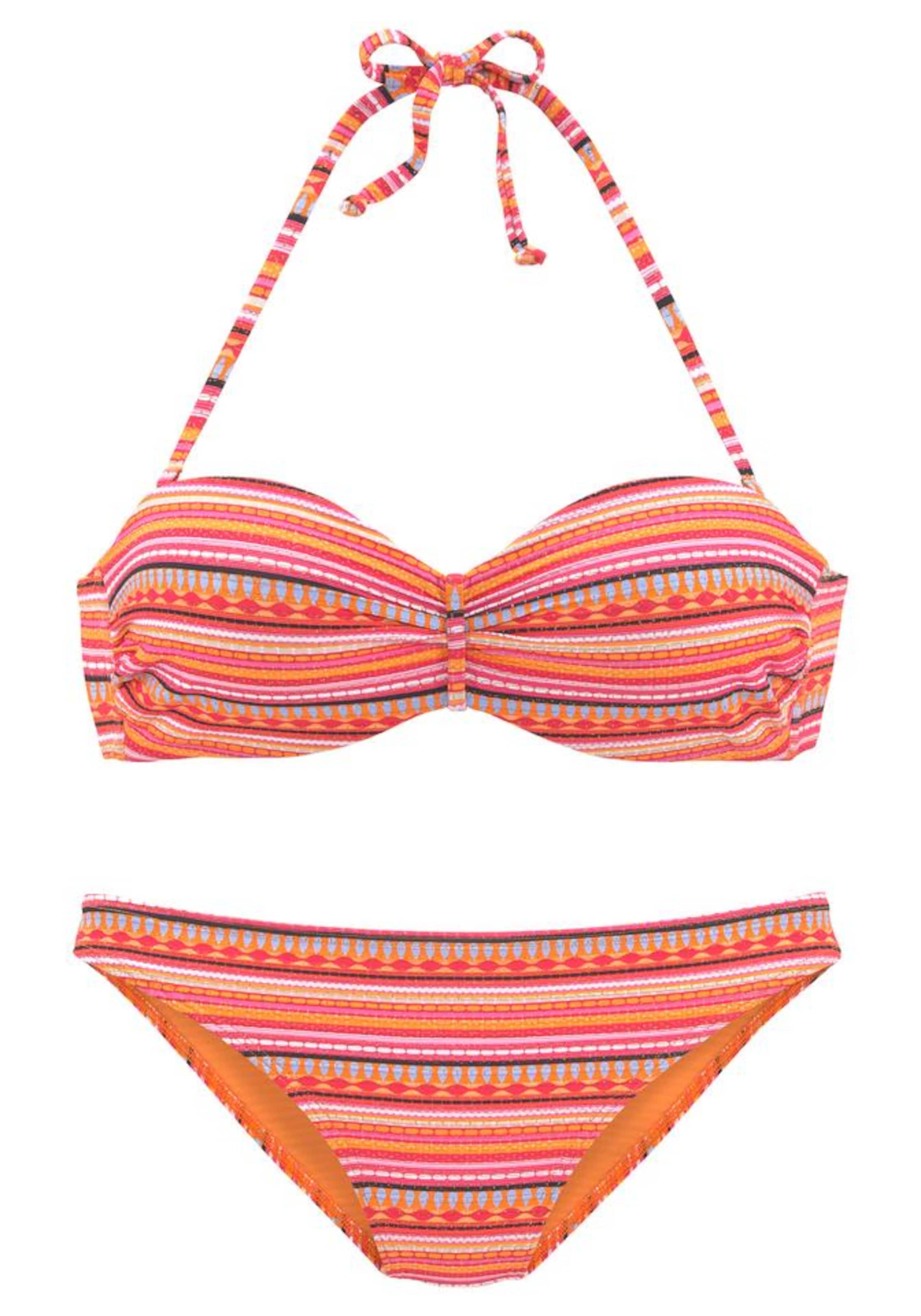 LASCANA Bandeau Bikini i orange: forside
