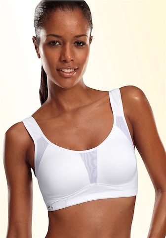 Bustino Reggiseno sportivo di H.I.S in bianco: frontale