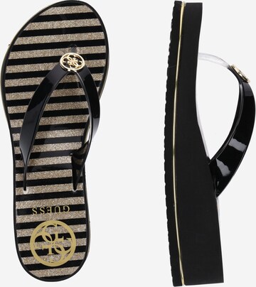 Flip-flops 'Enzy' de la GUESS pe negru: lateral