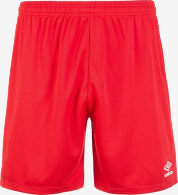 UMBRO Regular Sportbroek 'Club II' in Rood: voorkant