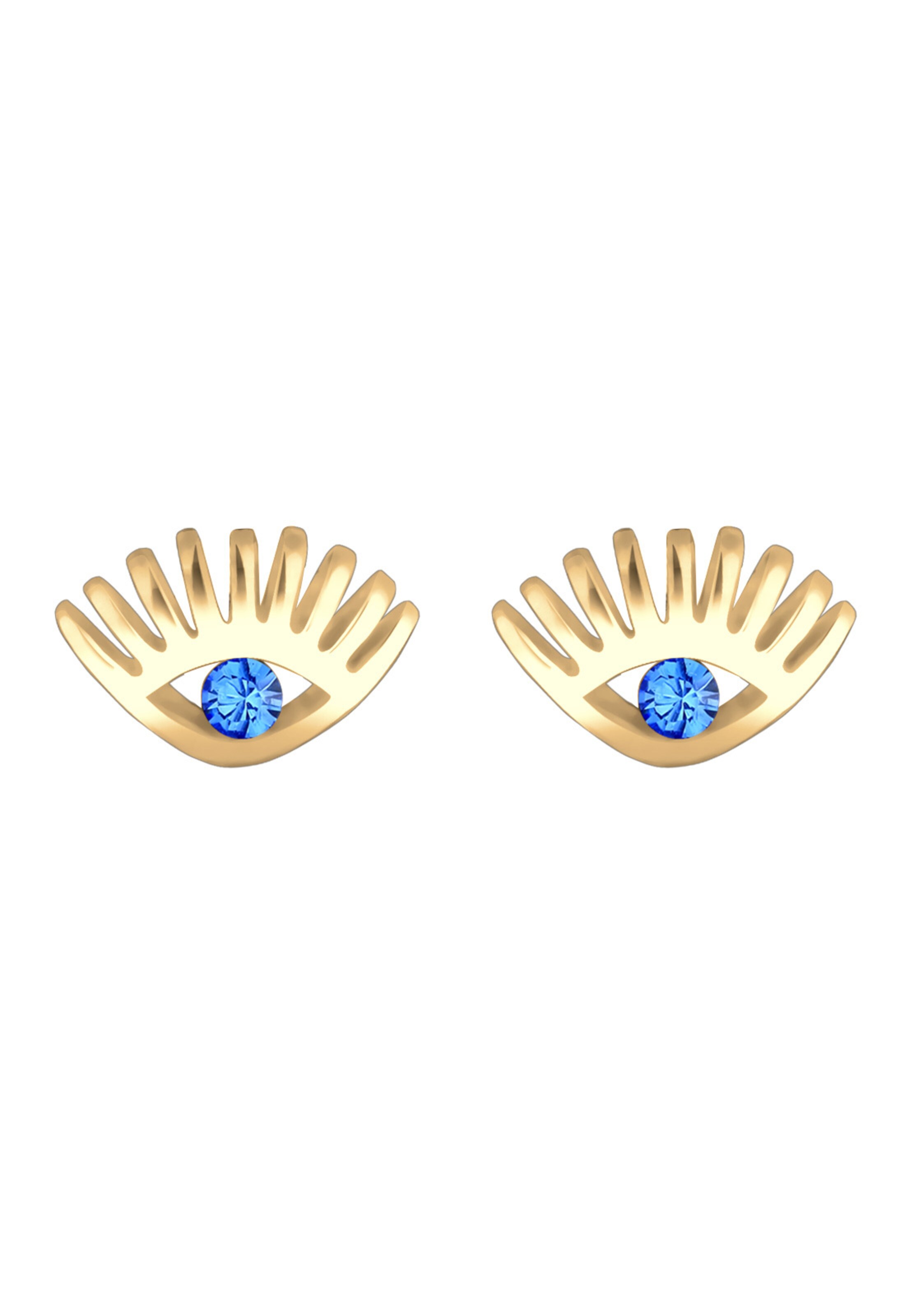ELLI Ohrringe 'Evil Eye' in Gold: Vorderseite