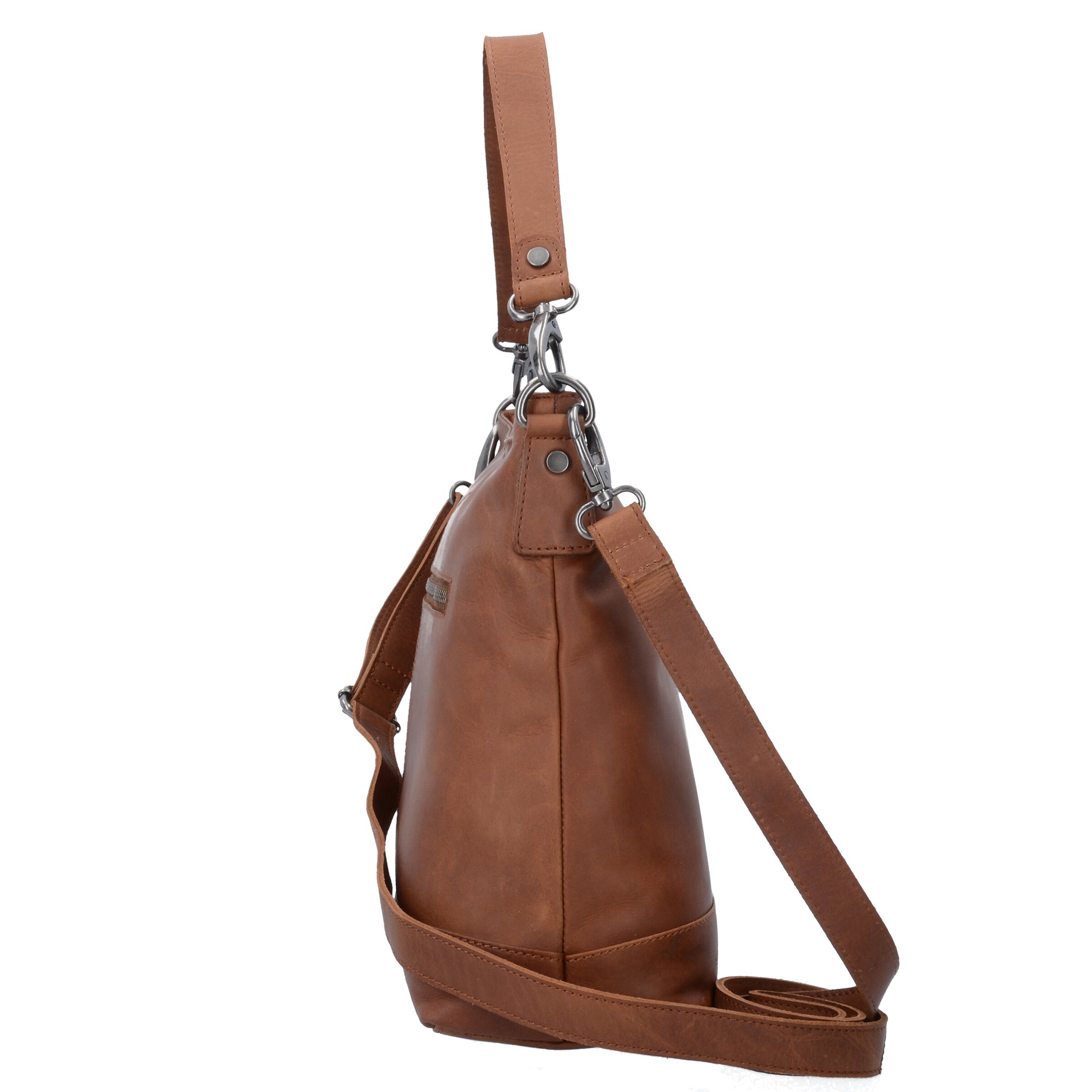 The Chesterfield Brand Schoudertas 'Amelia' in Bruin