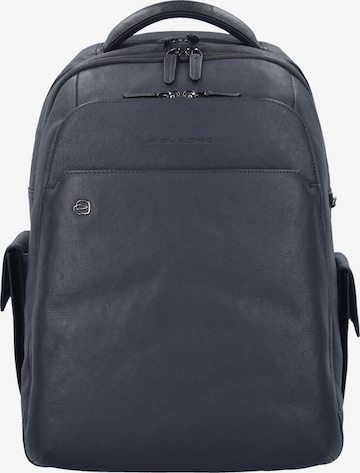 Piquadro Backpack 'Black Square 3444' in Blue: front