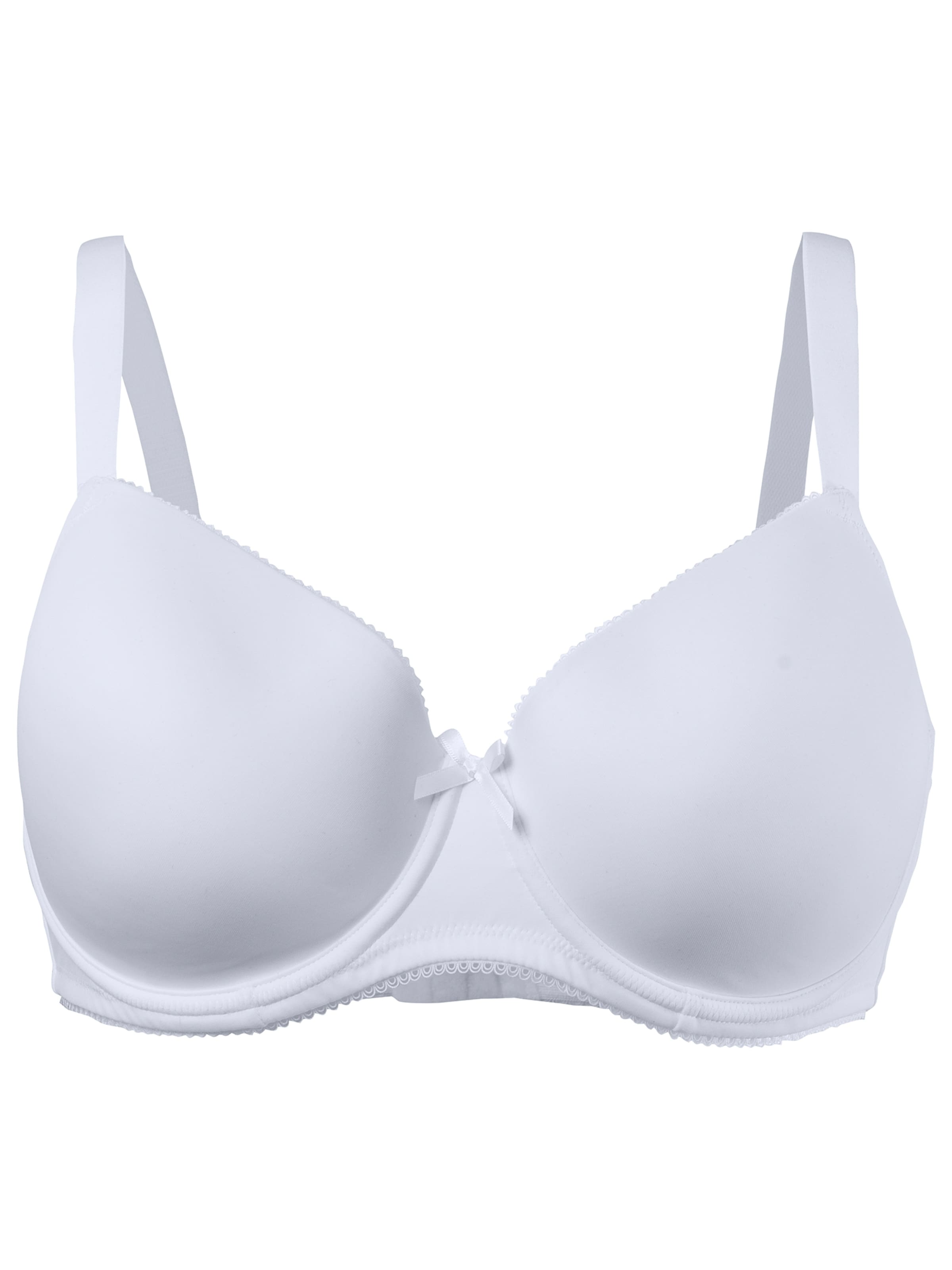 T-shirt Reggiseno di Ulla Popken in bianco: frontale