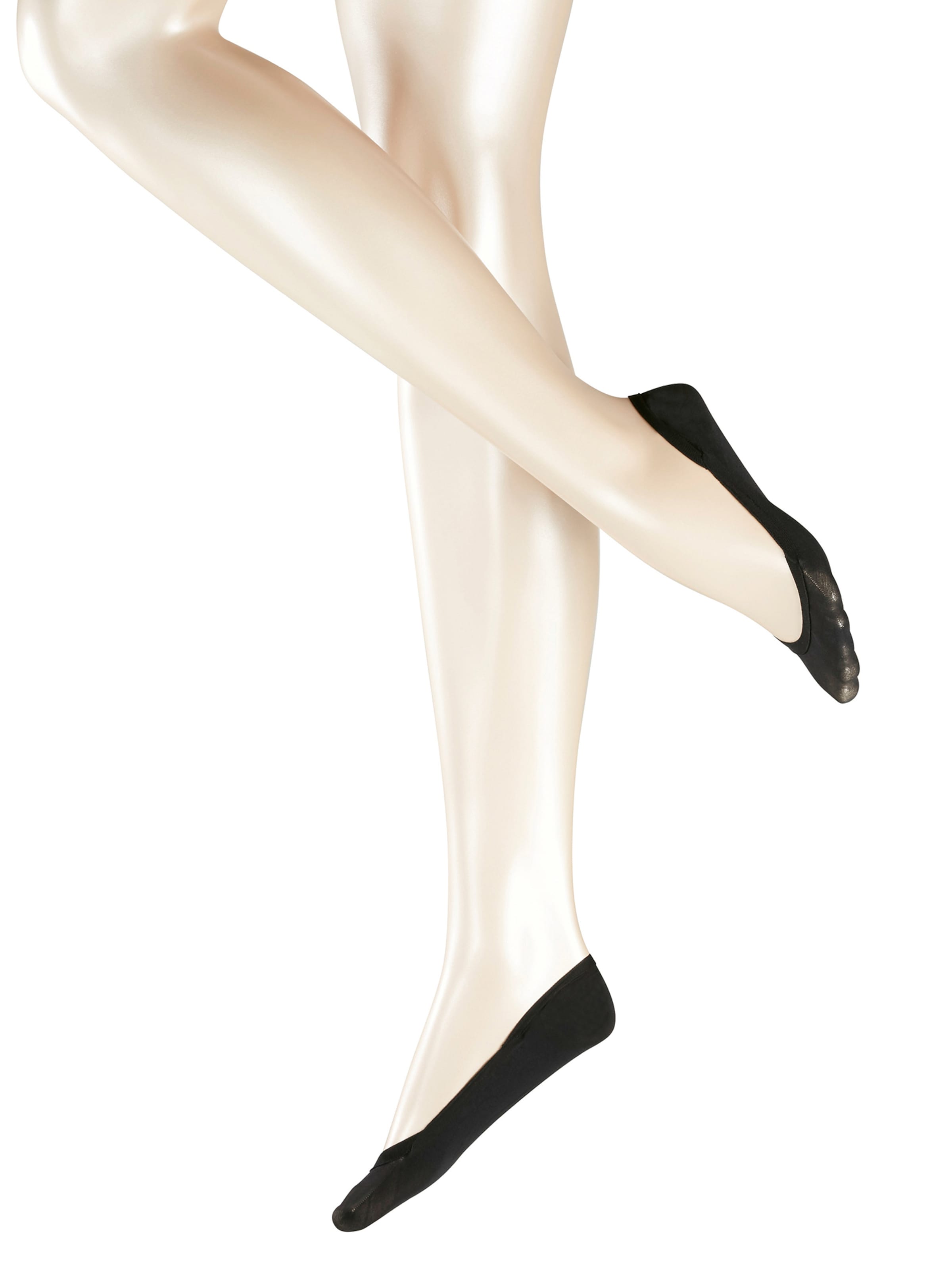 FALKE Дамски чорапи тип терлици 'Elegant Step' в черно: отпред