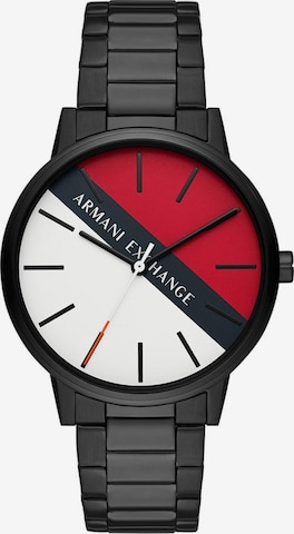 ARMANI EXCHANGE Uhr in Schwarz: predná strana