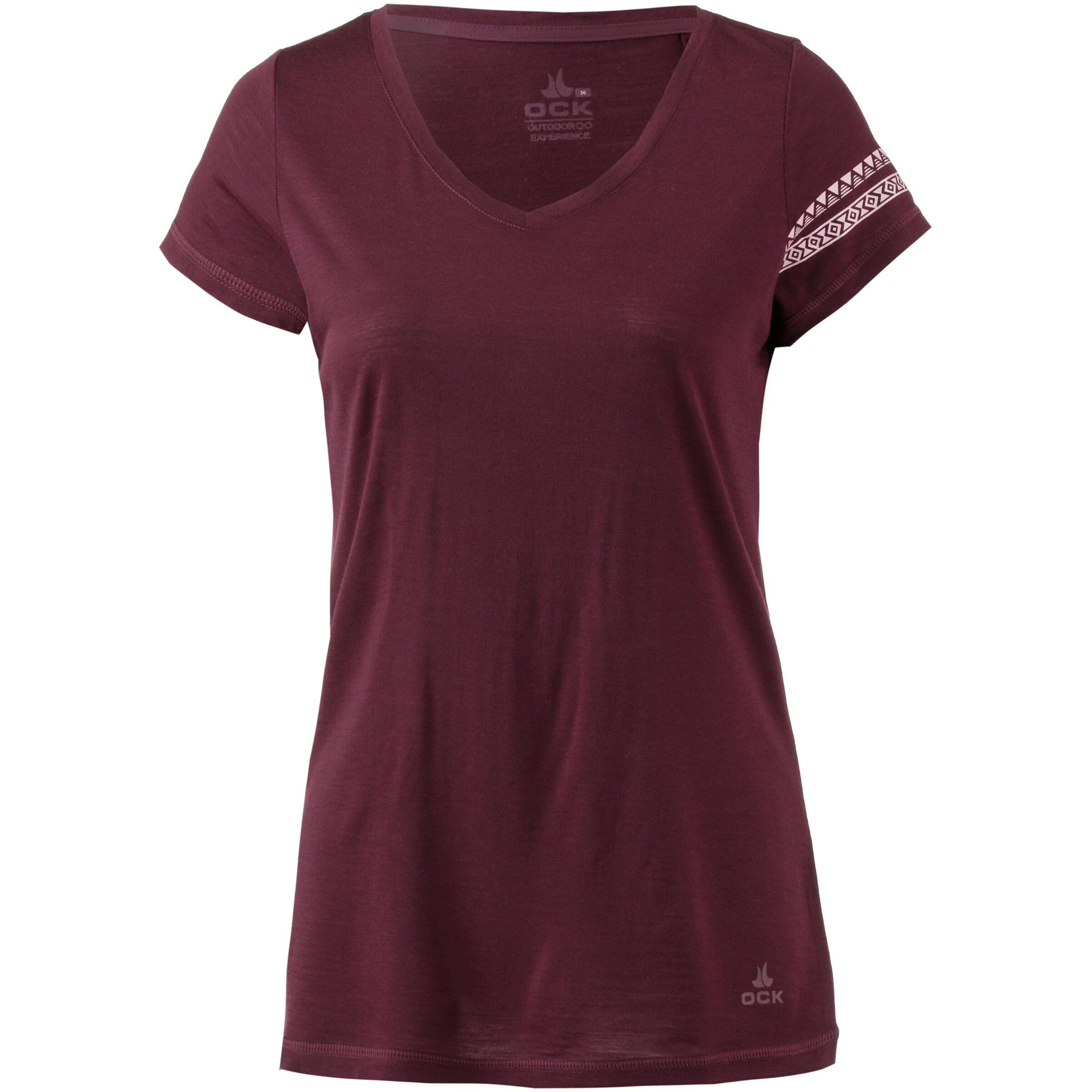 OCK - Shirt in weinrot