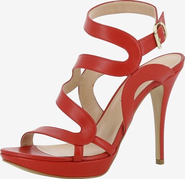 EVITA Slingback Pumps 'Valeria' in Red: front