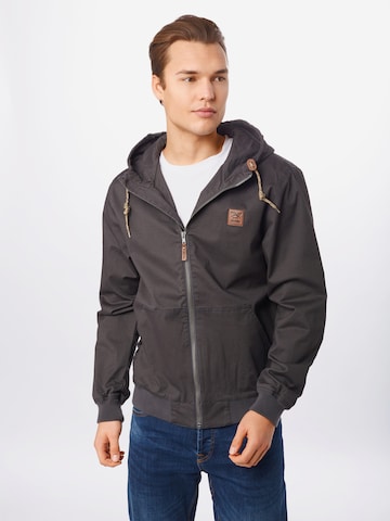 Iriedaily Regular fit Between-season jacket 'Love City' in Grey: front