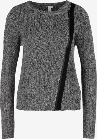 QS Strickjacke in Grau: predná strana