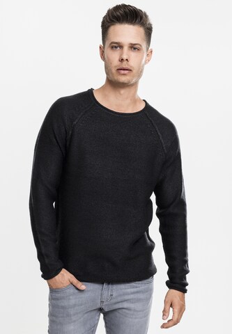 Urban Classics Pulover | črna barva: sprednja stran