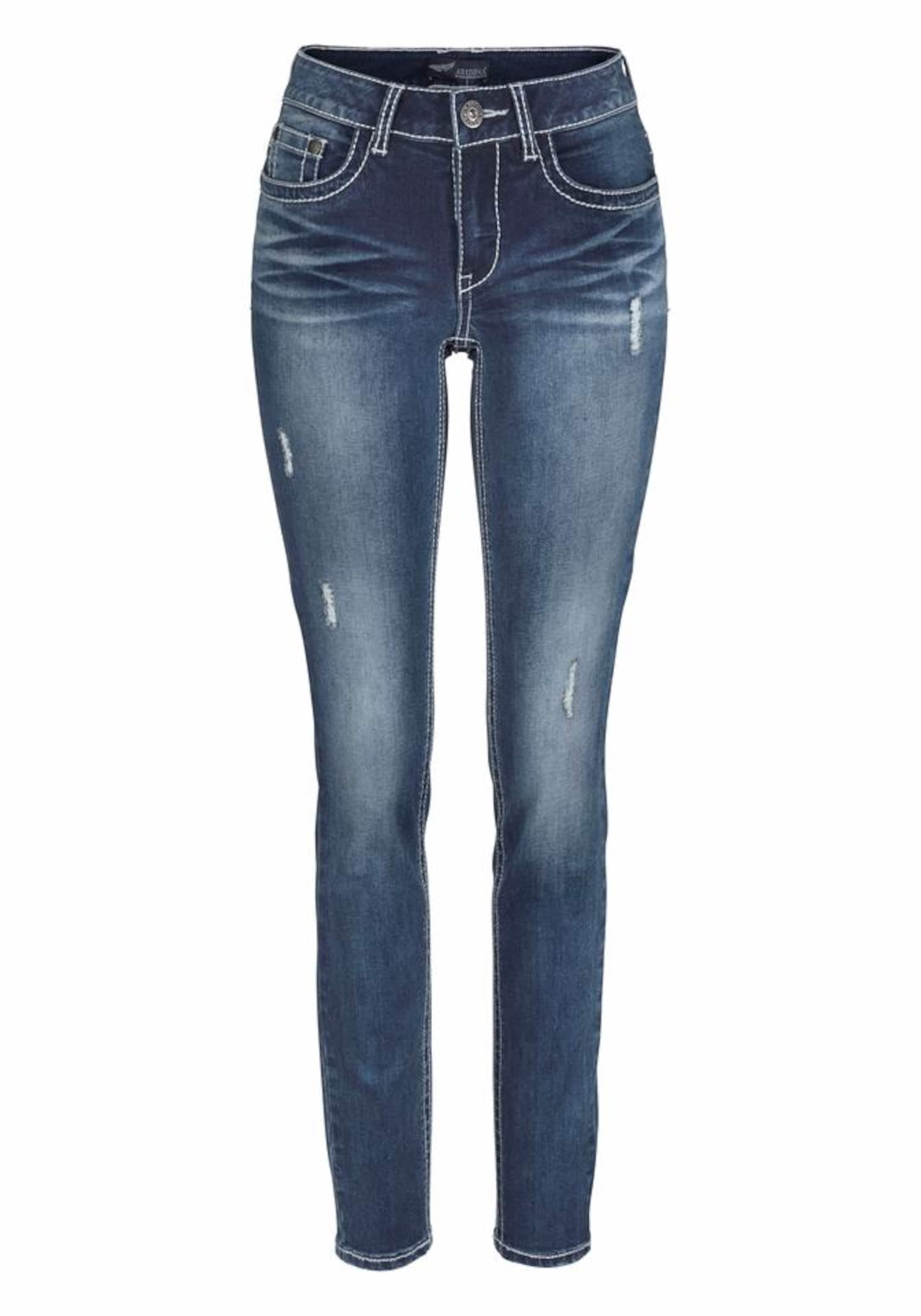 ARIZONA Skinny Jeans in Blue: front