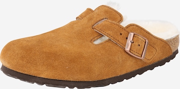 BIRKENSTOCK Huisschoen 'Boston' in Bruin: voorkant