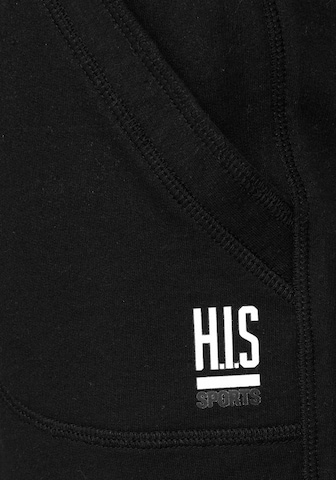 H.I.S Tapered Jogginghose in Schwarz