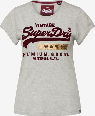 T-shirt Superdry en gris : devant