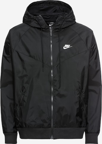 Nike Sportswear Klasický střih Přechodná bunda – černá: přední strana
