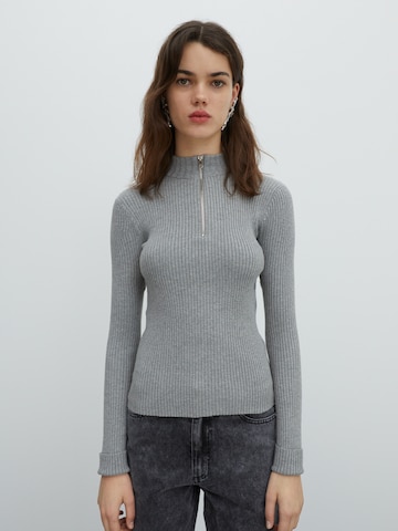 EDITED - Pullover 'Alison' em cinzento: frente