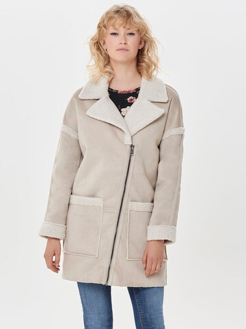 Manteau mi-saison ONLY en beige : devant