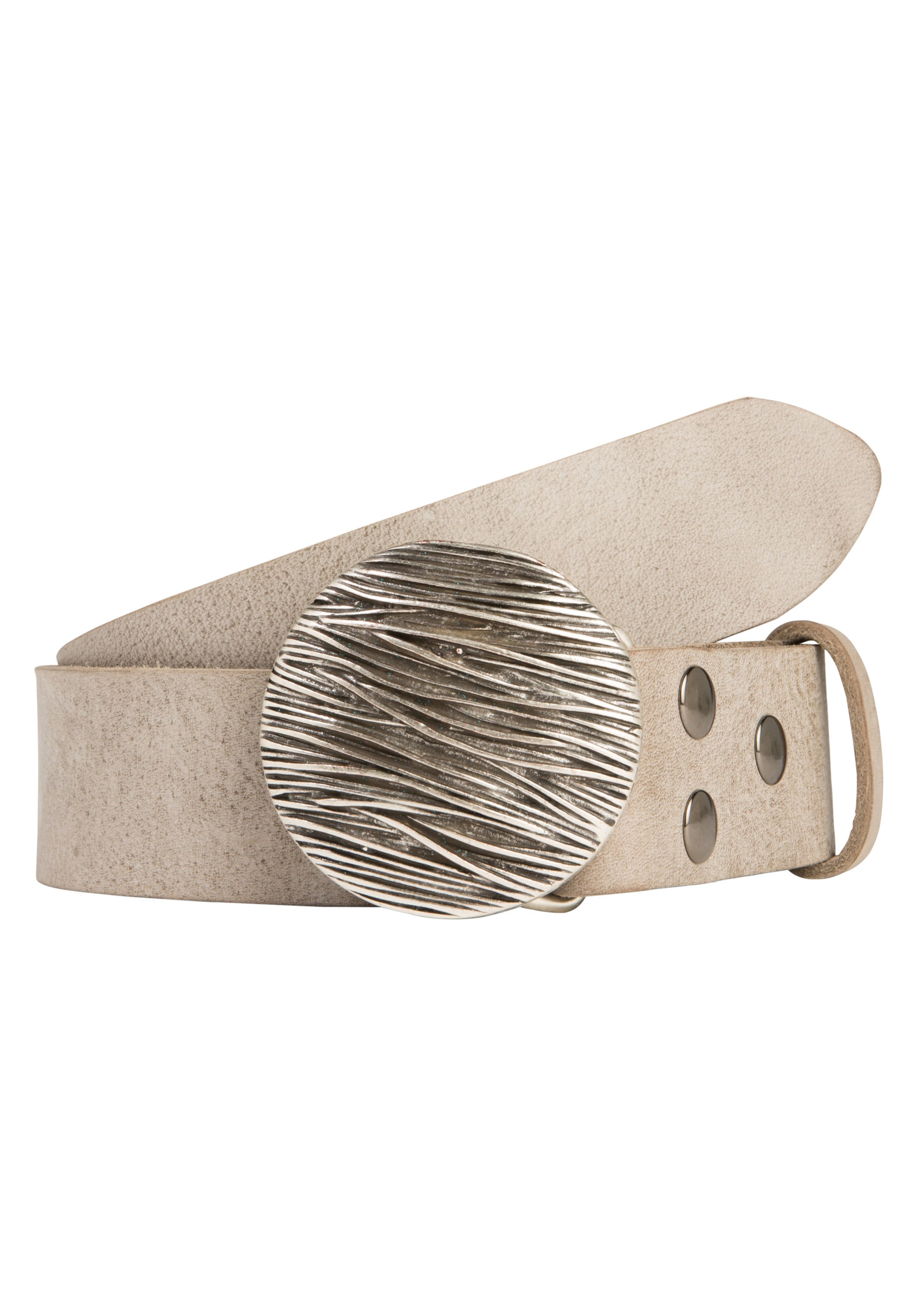 RETTUNGSRING by showroom 019° Belt 'Gump' in Beige: front