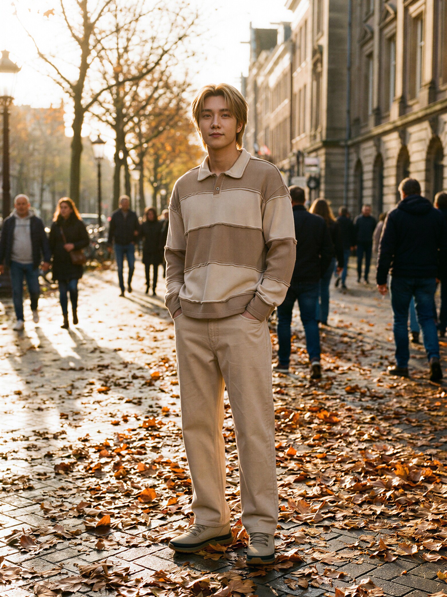The AY Style Edit - Striped Polo Shirt Amberlight Look